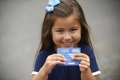 Child With Driving License At The LEGOLAND Windsor Resort