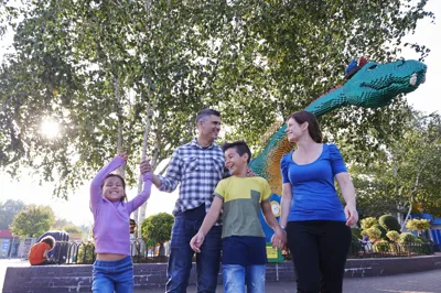 Family At The LEGOLAND Windsor Resort