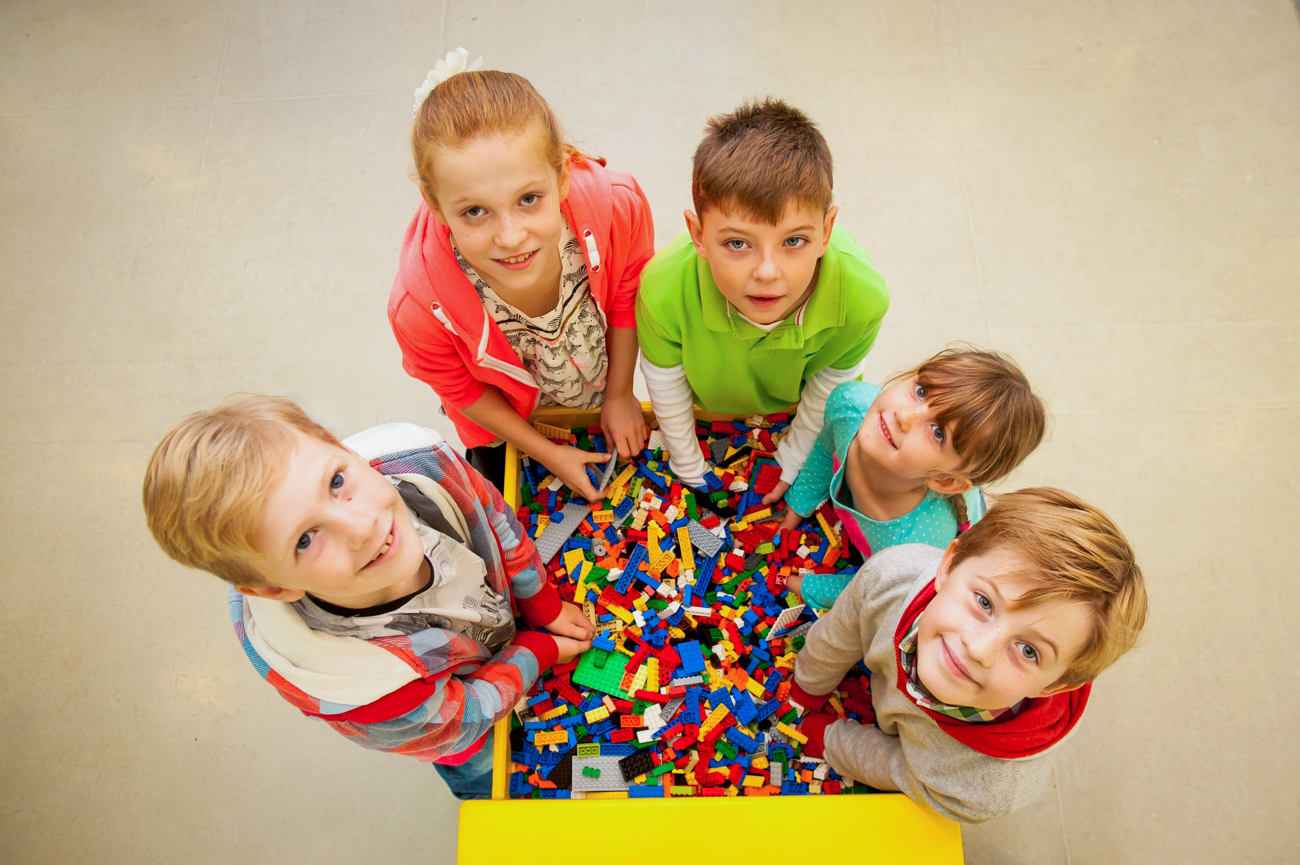 Small Group playing with LEGO at LEGOLAND® Windsor Resort